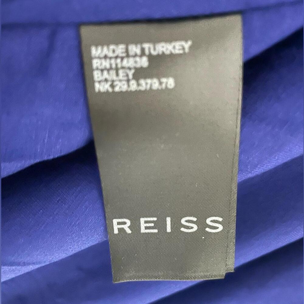 NWT REISS | SZ 4 | Bailey Maxi Wrap Cobalt Blue Dress $475 - Picture 8 of 9